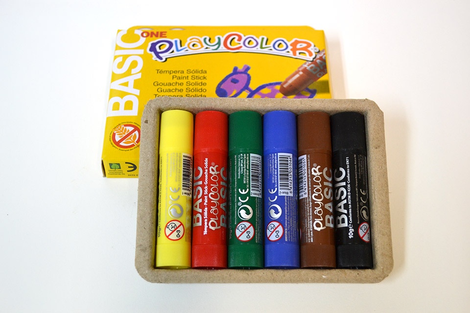 Témpera sólida PlayColor, caja de 6 - Taller de dibujo y pintura Aceña -  Olmedo